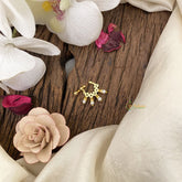 Vriksham Elegant Gold Naths/Nose pin-Pearl-White-G17533